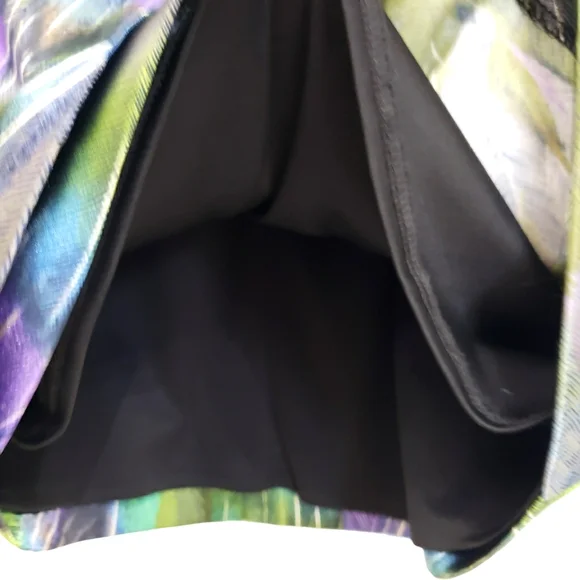 Maggy L Faux Purple/Green Wrap Dress - Picture 13 of 15